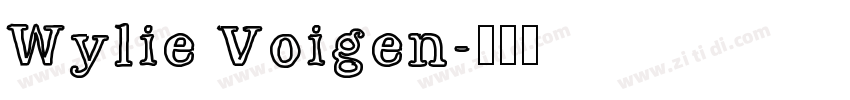 Wylie Voigen字体转换